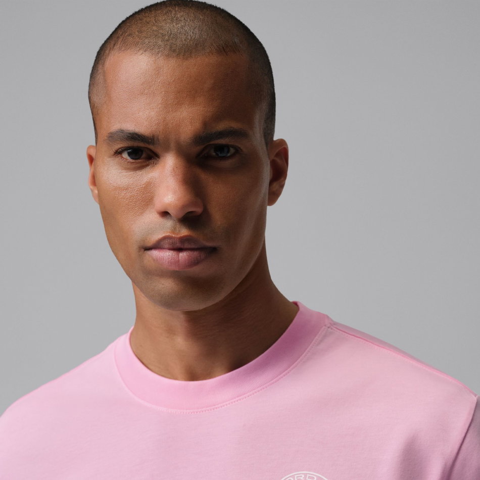 Jordan Dri-FIT Golf Ss Crew Erkek Pembe Tişört