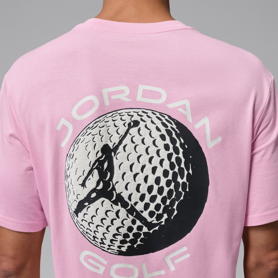 Jordan Dri-FIT Golf Ss Crew Erkek Pembe Tişört