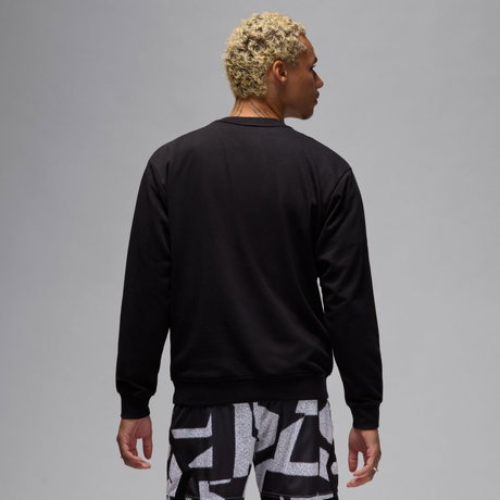 JORDAN - Jordan Dri-FIT Sport Fleece Po Crew Erkek Siyah Sweatshirt (1)