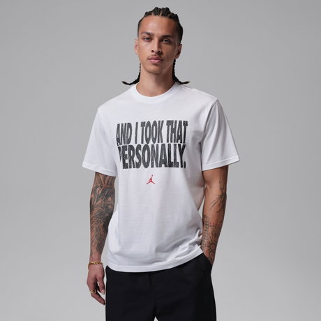 JORDAN - Jordan Dri-FIT Sport Gfx Ss Crew Erkek Beyaz Tişört