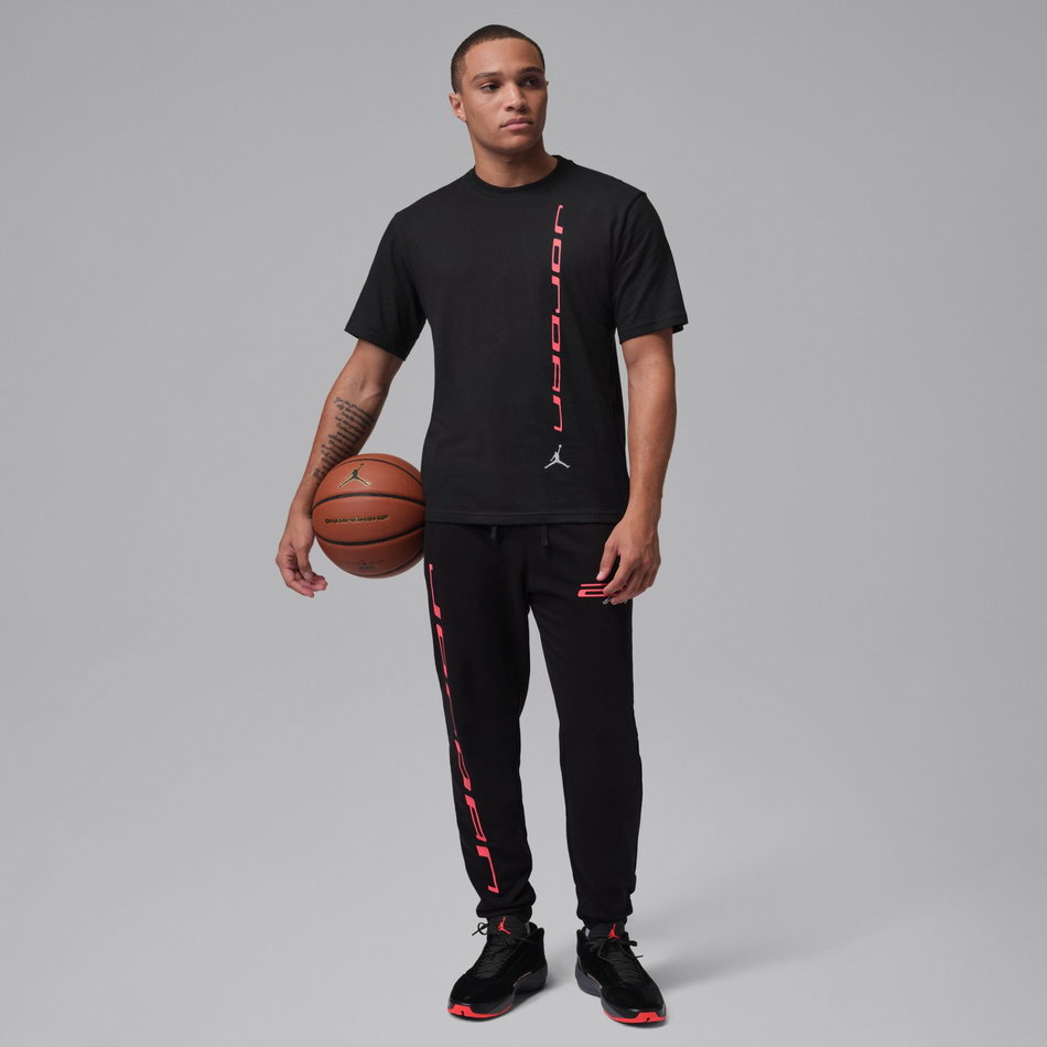 Jordan Dri-FIT Sport Gfx Ss Crew Erkek Siyah Tişört