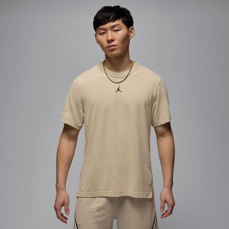 JORDAN - Jordan Dri-Fit Sport SS Top Erkek Bej Tişört