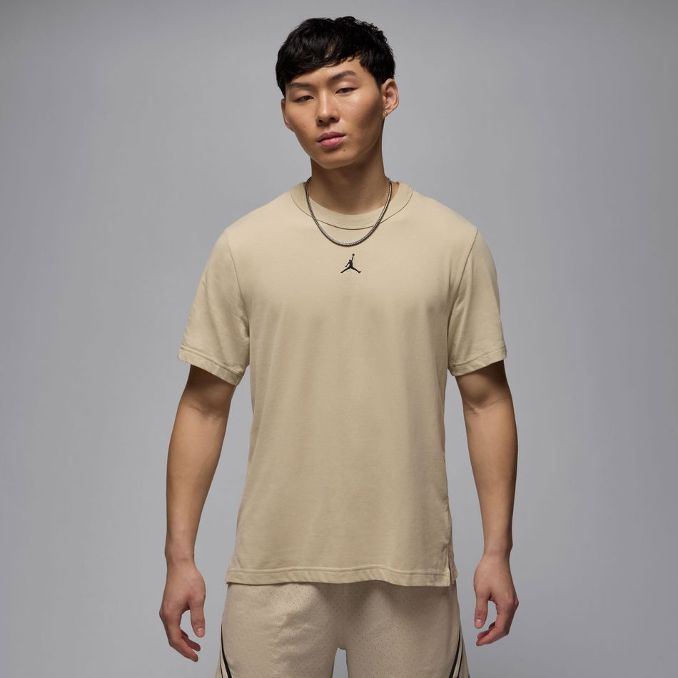 Jordan Dri-Fit Sport SS Top Erkek Bej Tişört