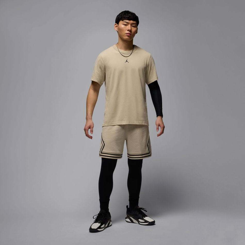 Jordan Dri-Fit Sport SS Top Erkek Bej Tişört