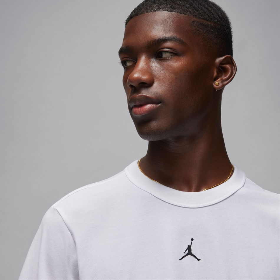 Jordan Dri-Fit Sport SS Top Erkek Beyaz Tişört