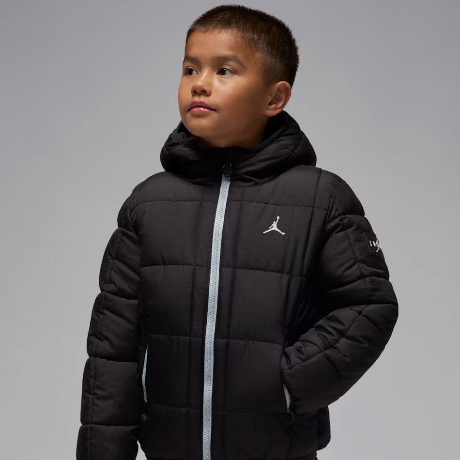 Jordan Essential Midweight Puffer Çocuk Siyah Mont