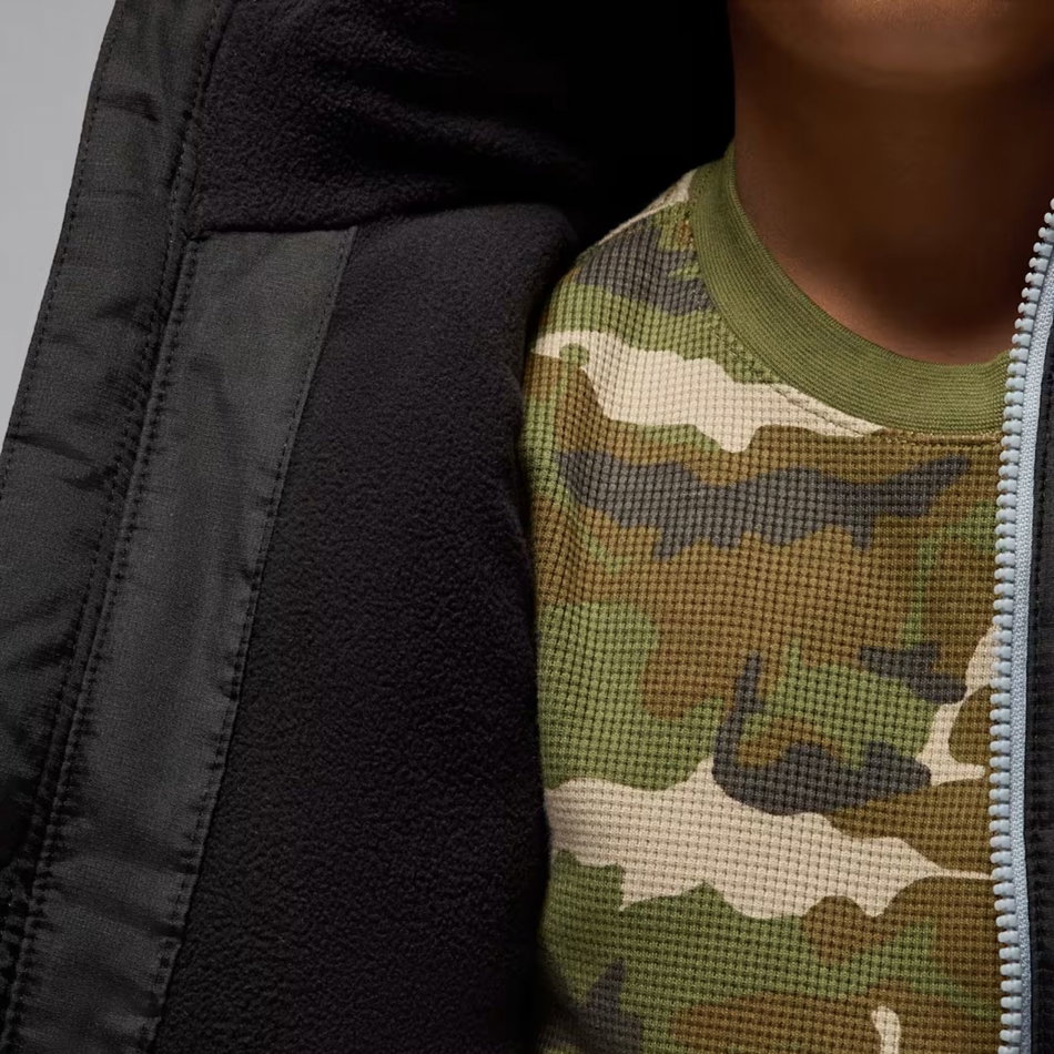 Jordan Essential Midweight Puffer Çocuk Siyah Mont