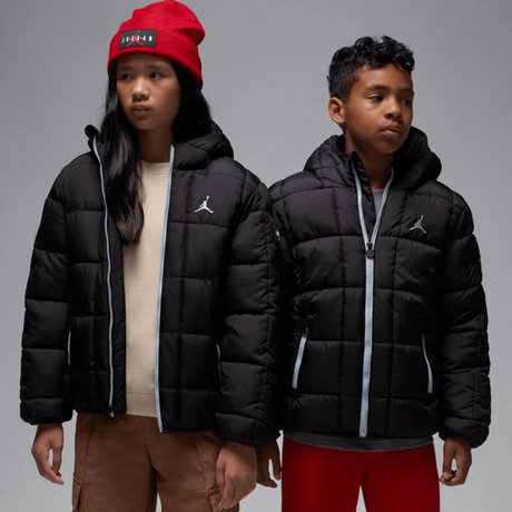 NIKE - Jordan Essential Midweight Puffer Çocuk Siyah Mont