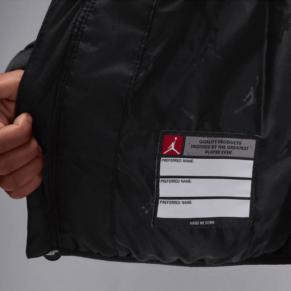Jordan Essential Midweight Puffer Çocuk Siyah Mont