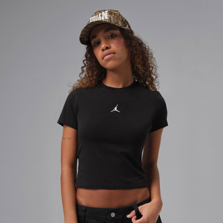 JORDAN - Jordan Essentials Ss Tmid Tee Kadın Siyah Tişört