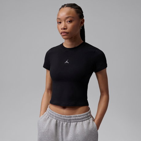 JORDAN - Jordan Essentials Ss Tmid Tee Kadın Siyah Tişört