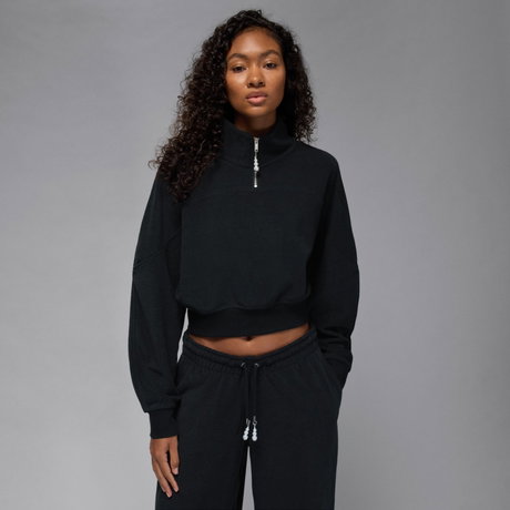 JORDAN - Jordan Fleece Essential QZ Kadın Siyah Sweatshirt