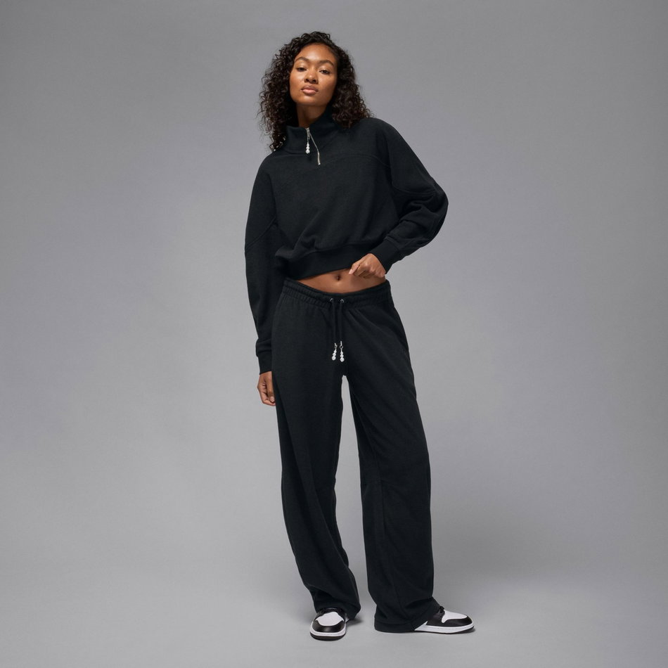 Jordan Fleece Essential QZ Kadın Siyah Sweatshirt