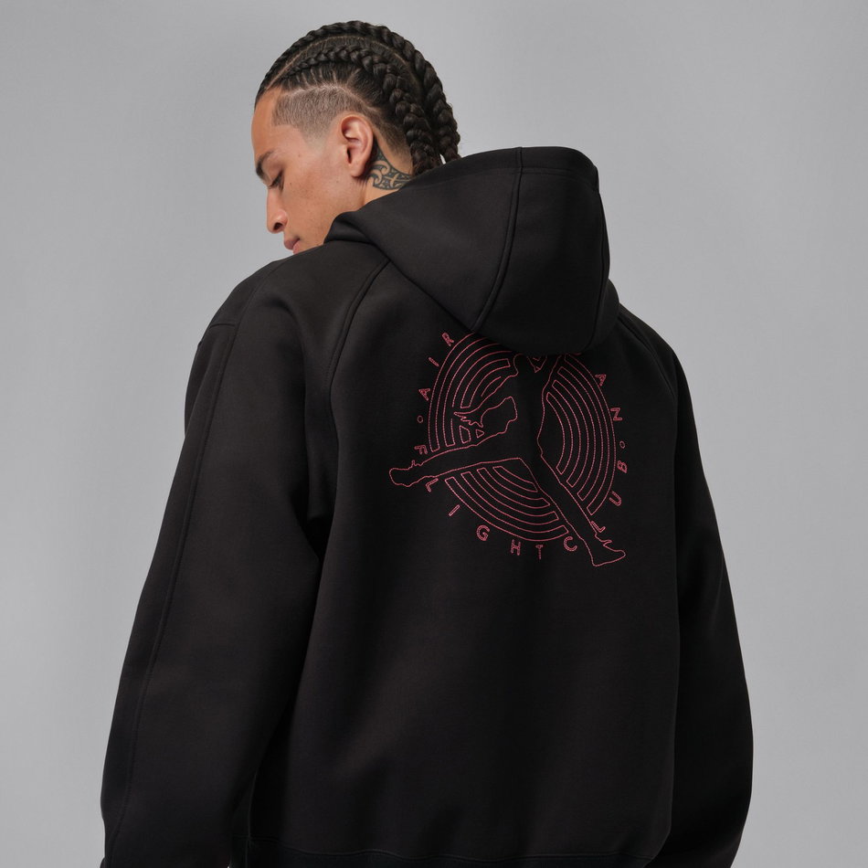Jordan Flight Club Knit Fz Erkek Siyah Sweatshirt