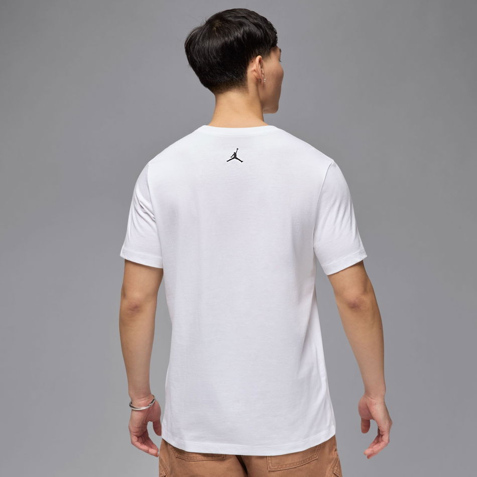 Jordan Flight Essential Flamingo SS Crew Erkek Beyaz Tişört