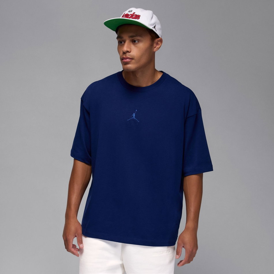 Jordan Flight Essential Oversize SS Crew Erkek Mavi Tişört
