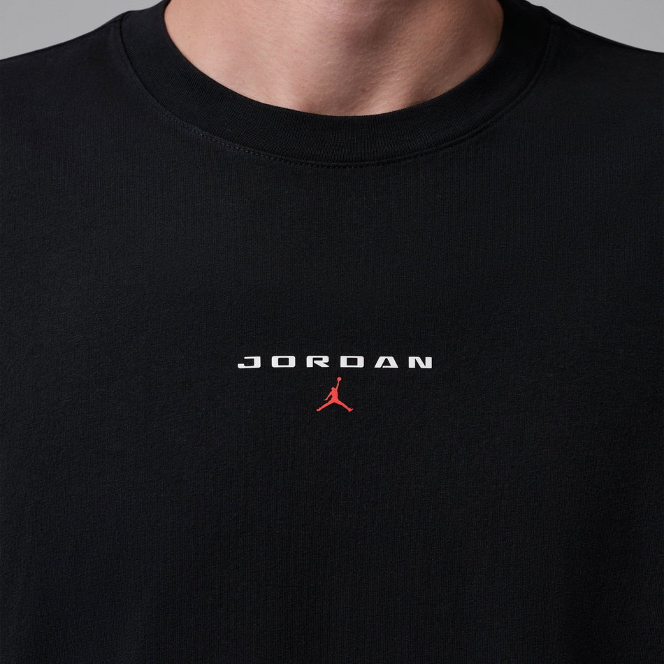 Jordan Flight Essentials Oversized Patch Ss Erkek Siyah Tişört