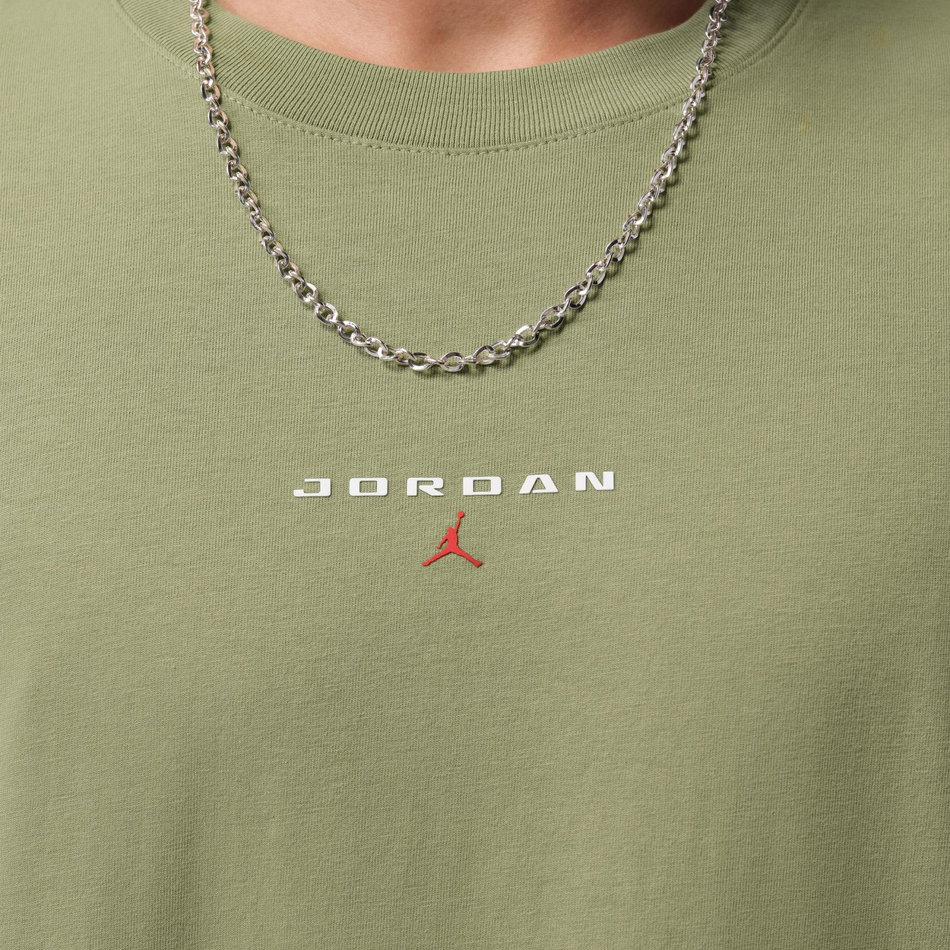 Jordan Flight Essentials Oversized Patch Ss Erkek Yeşil Tişört