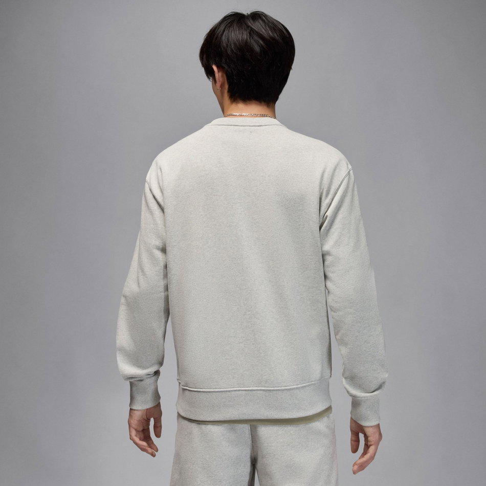 Jordan Flight Fleece Crew Erkek Gri Sweatshirt