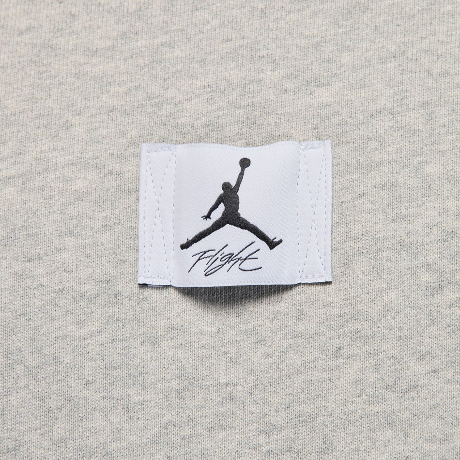 Jordan Flight Fleece Crew Erkek Gri Sweatshirt