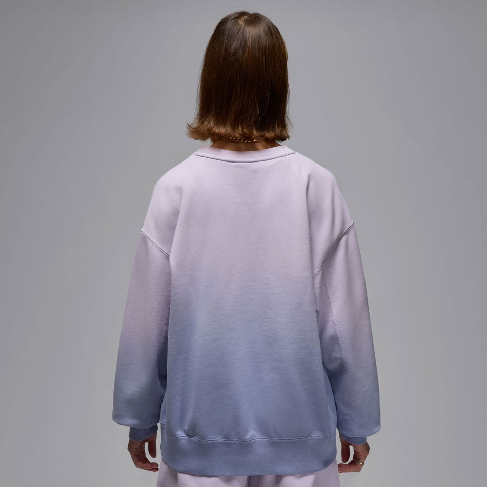 Jordan Flight Fleece FT Crew Kadın Mor Sweatshirt