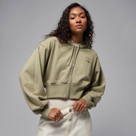 JORDAN - Jordan Flight Fleece FT FZ Crop Kadın Sweatshirt