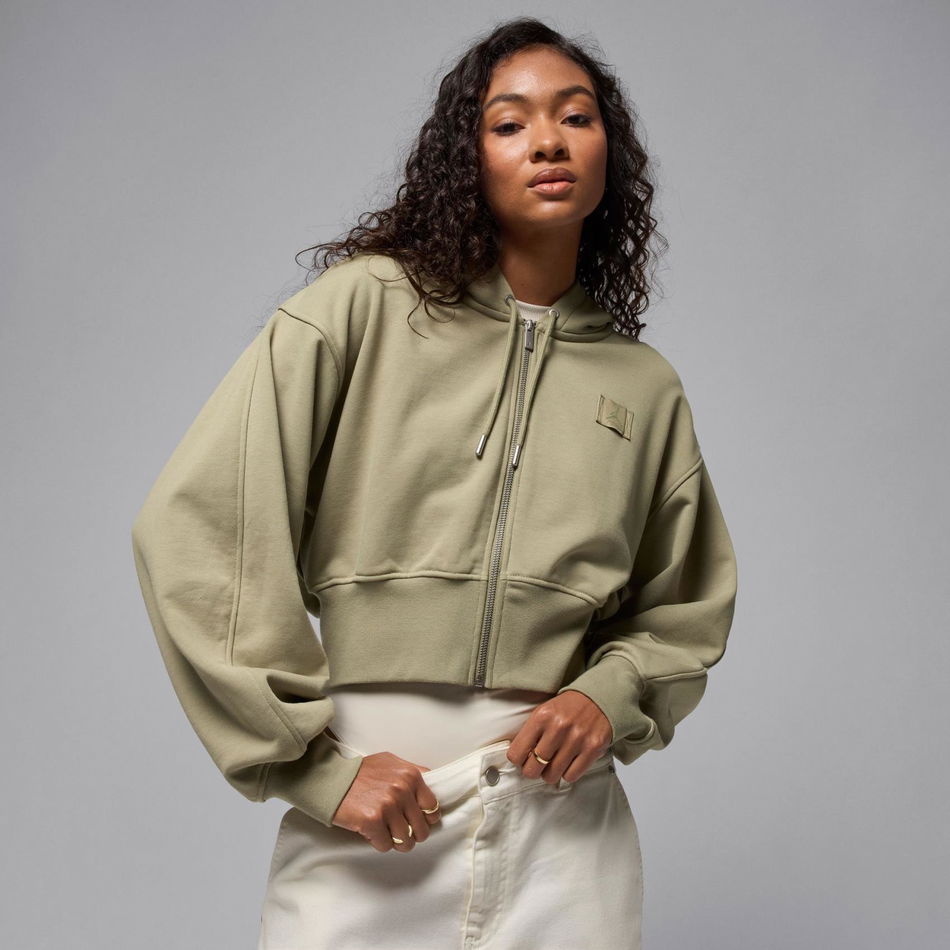 Jordan Flight Fleece FT FZ Crop Kadın Sweatshirt