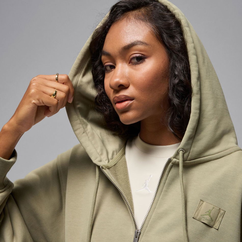 Jordan Flight Fleece FT FZ Crop Kadın Sweatshirt