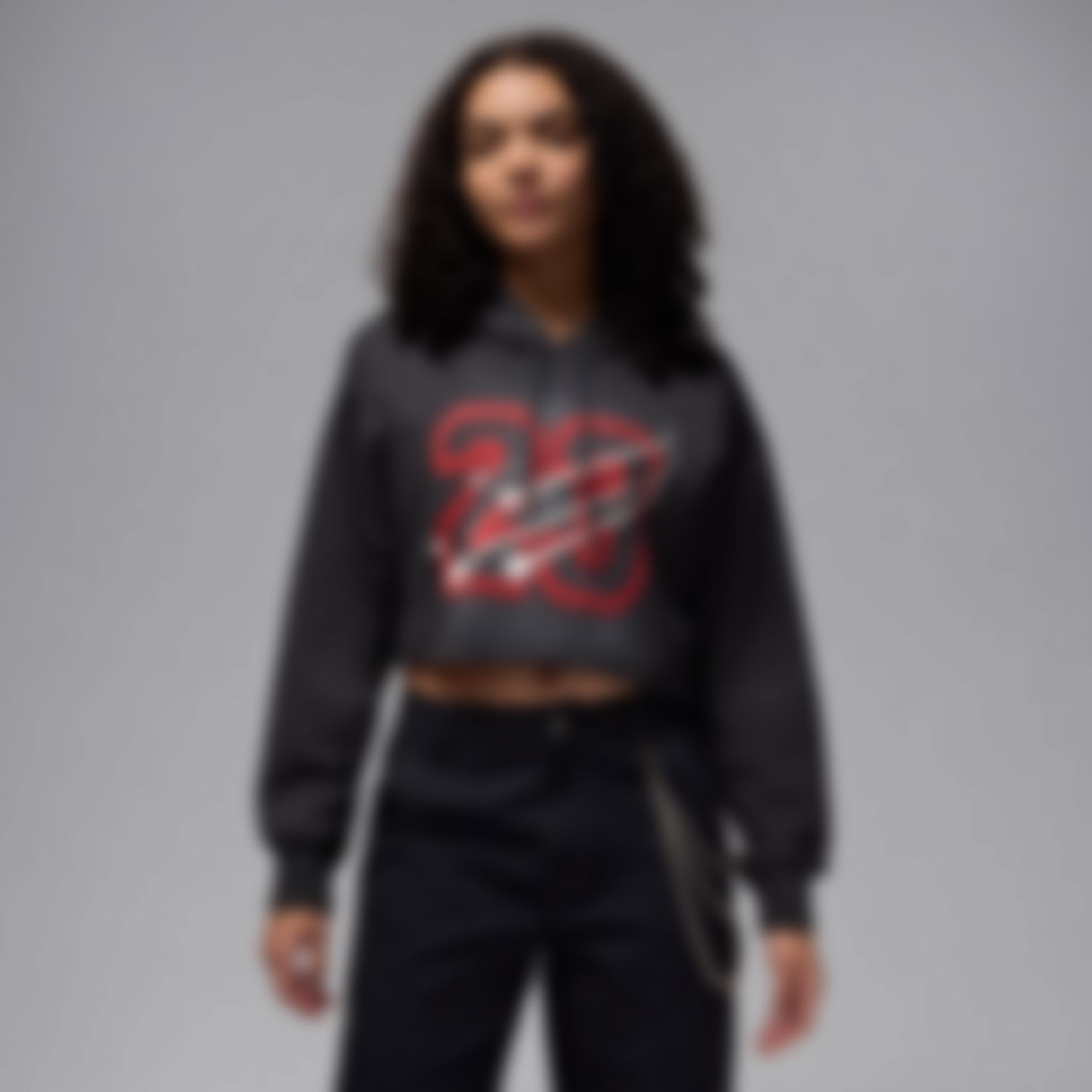 JORDAN - Jordan Flight Fleece Po GFX 40 Kadın Siyah Sweatshirt