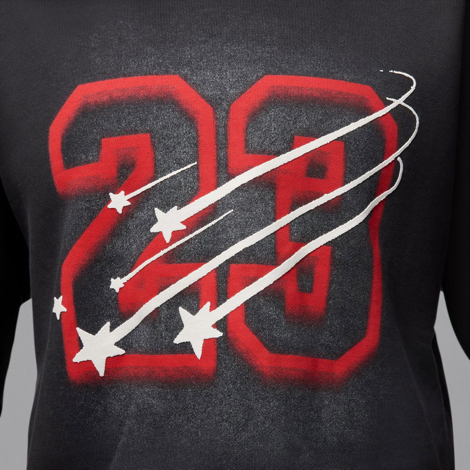 Jordan Flight Fleece Po GFX 40 Kadın Siyah Sweatshirt