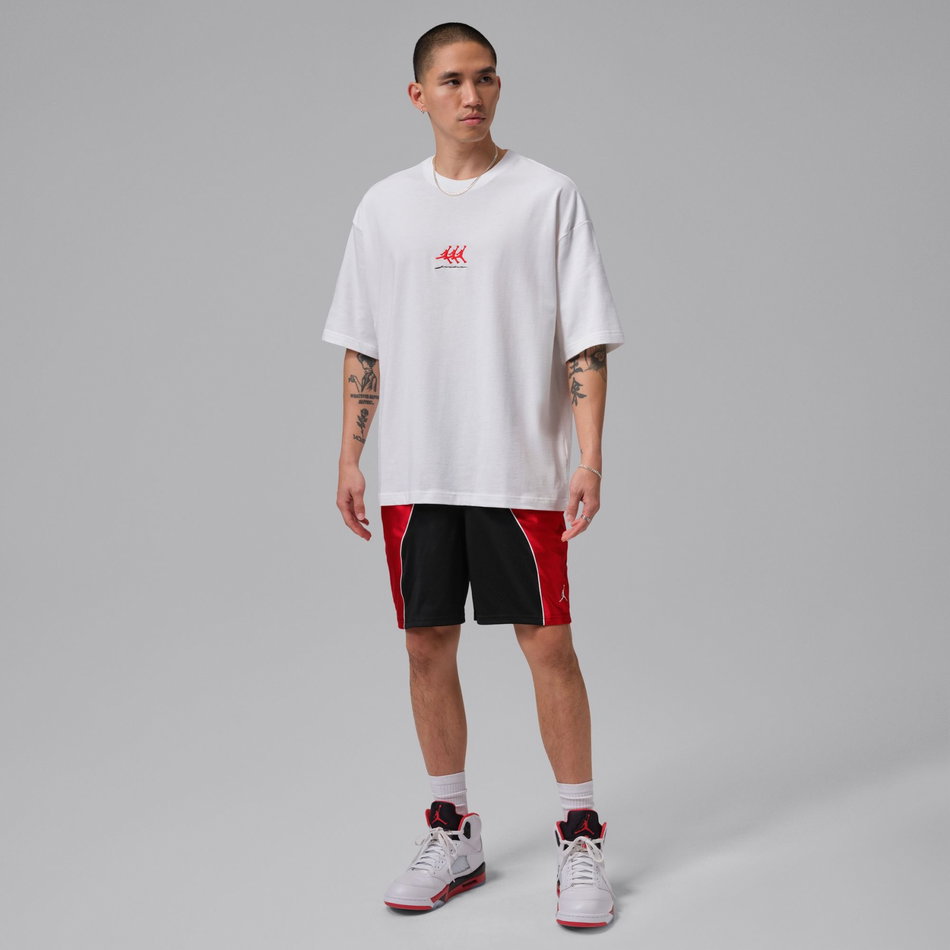 Jordan Flight Gfx Os Ss Crew Erkek Beyaz Tişört