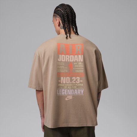 JORDAN - Jordan Flight Legendary Ss Crew Erkek Kahverengi Tişört