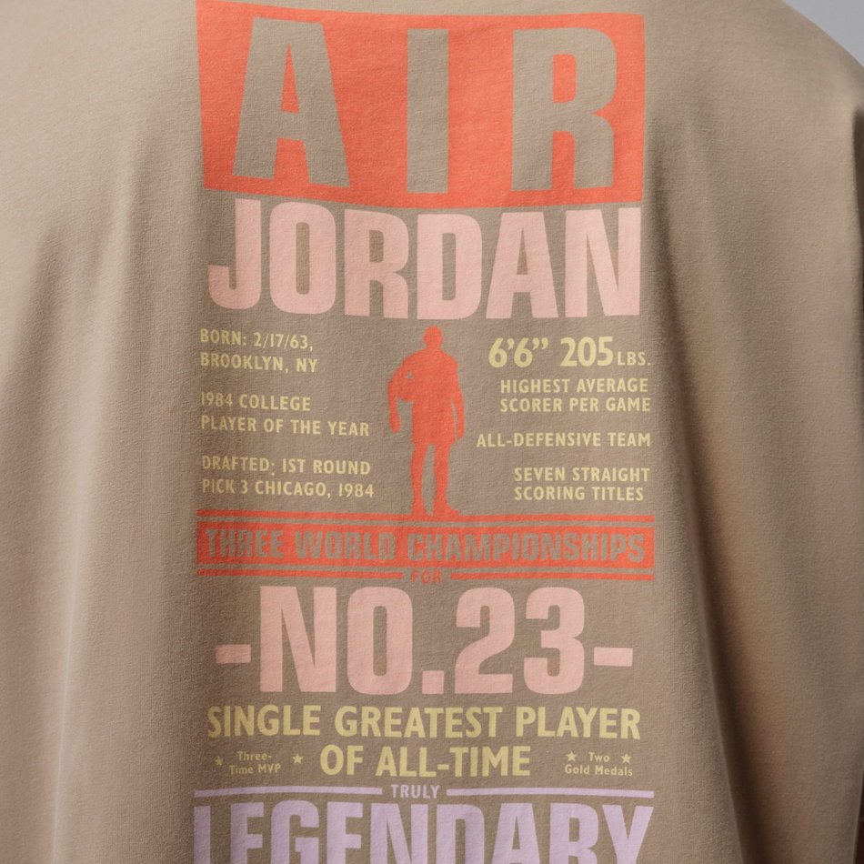 Jordan Flight Legendary Ss Crew Erkek Kahverengi Tişört