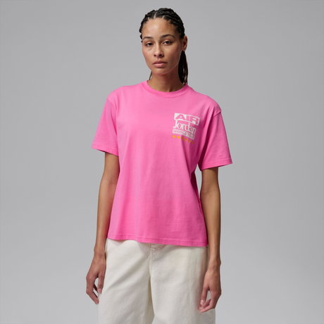 JORDAN - Jordan Flight Ss Gf Gfx Tee Kadın Pembe Tişört