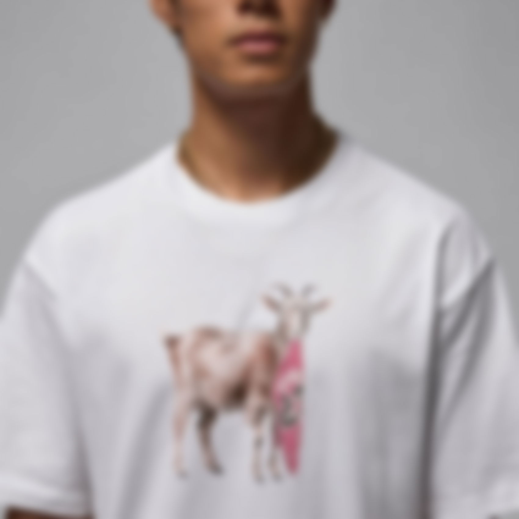 JORDAN - Jordan Goat SS Crew Erkek Beyaz Tişört
