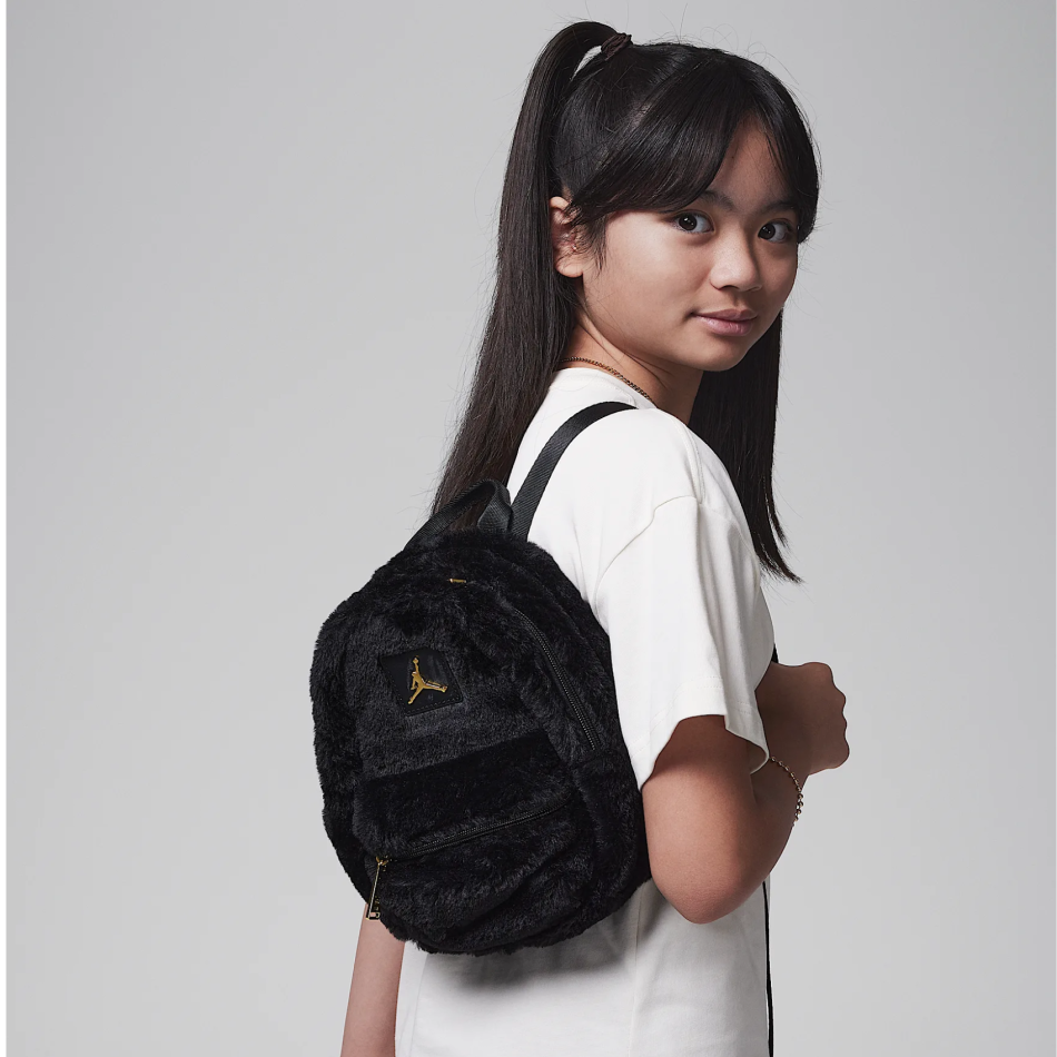 Женский рюкзак Jordan Faux Fur Mini Backpack Sirt Çantasi