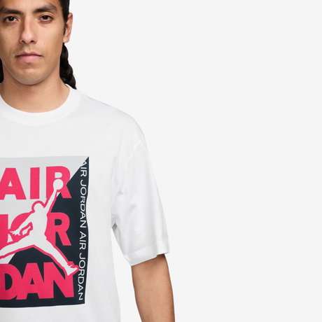 JORDAN - Jordan Jumpman Gfx Ss Crew Erkek Beyaz Tişört (1)