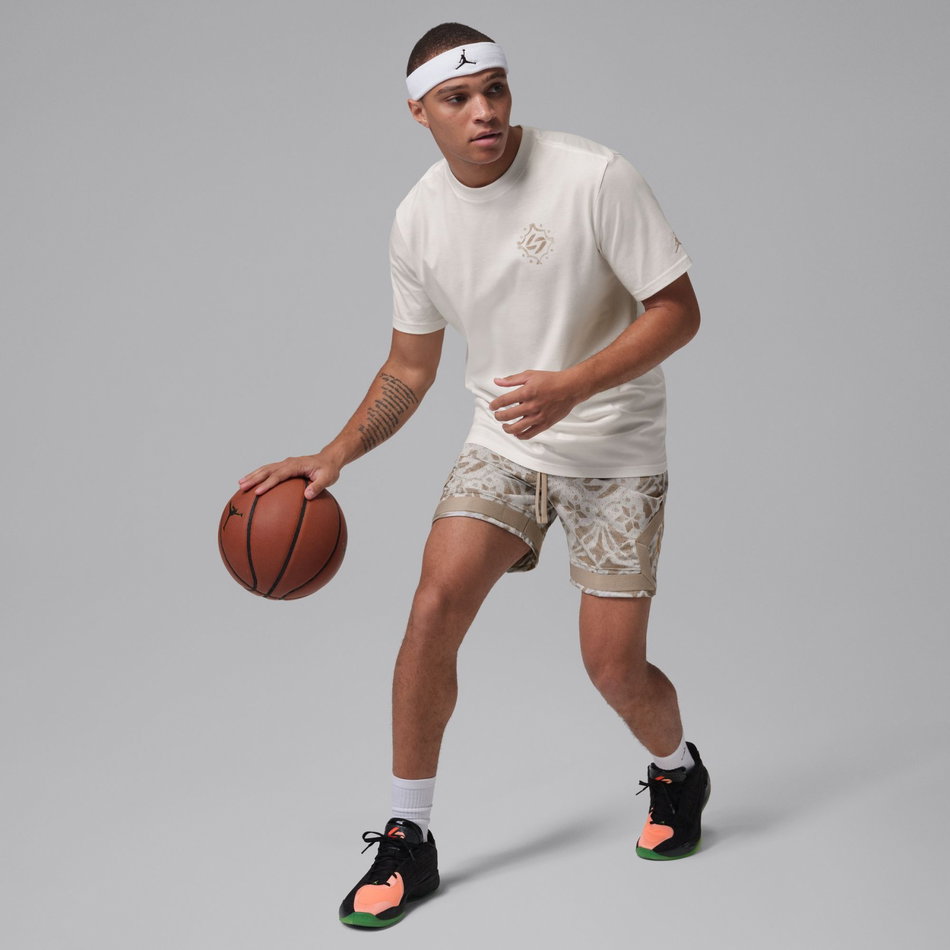 Jordan Luka Ss Crew Erkek Bej Tişört