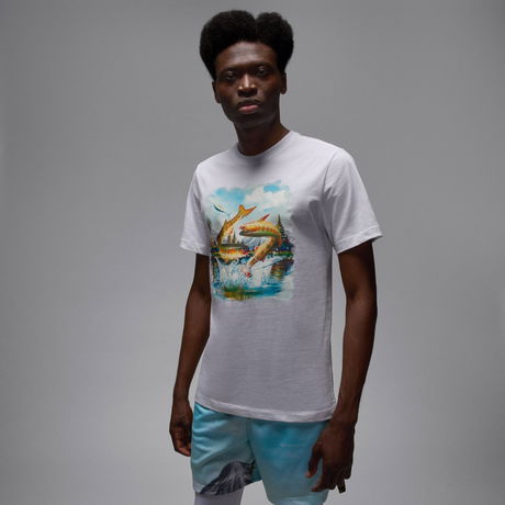 JORDAN - Jordan Luka SS Crew Erkek Beyaz Tişört