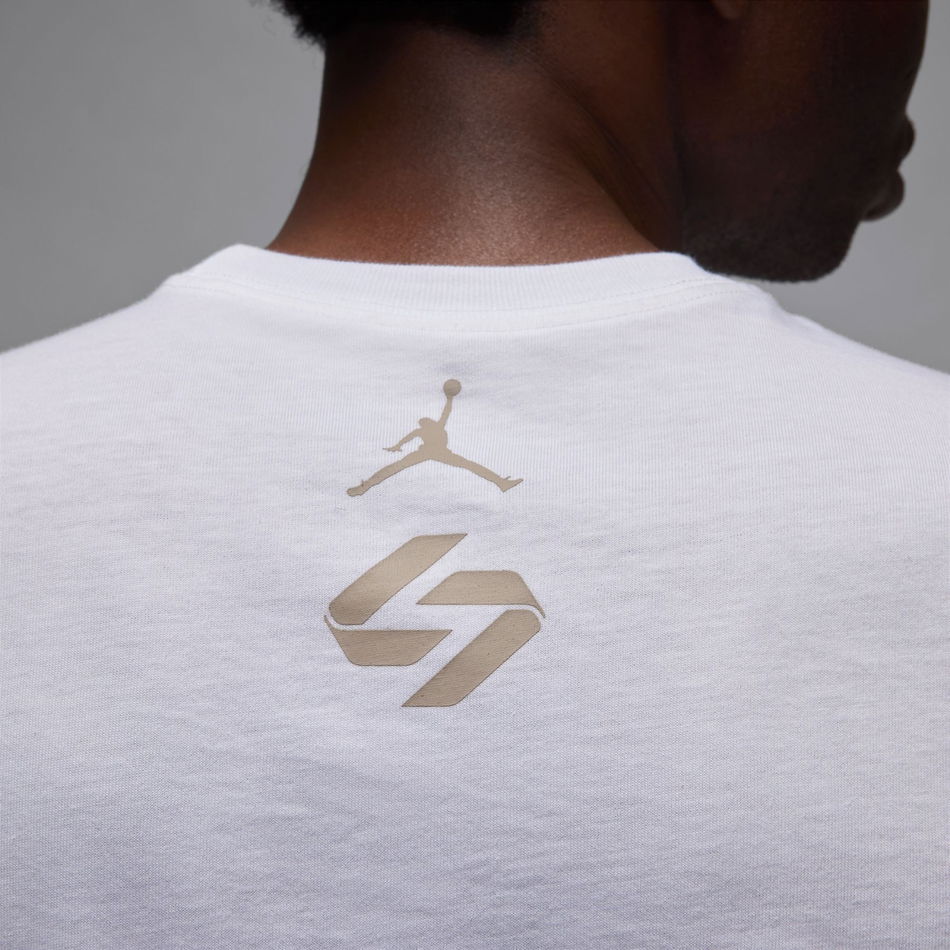 Jordan Luka SS Crew Erkek Beyaz Tişört