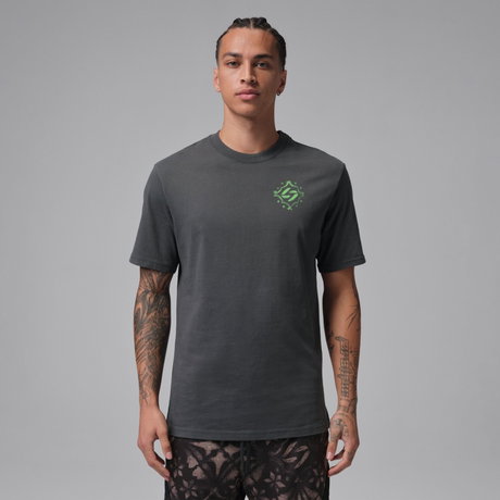 JORDAN - Jordan Luka Ss Crew Erkek Gri Tişört