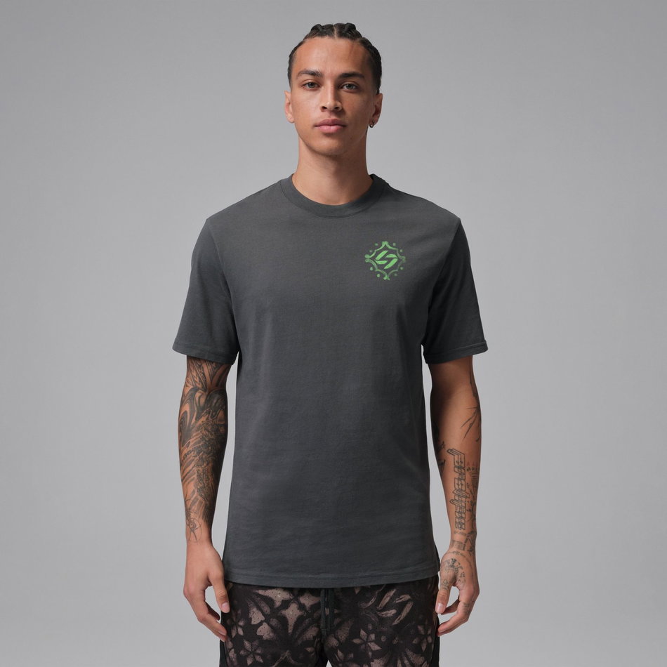 Jordan Luka Ss Crew Erkek Gri Tişört