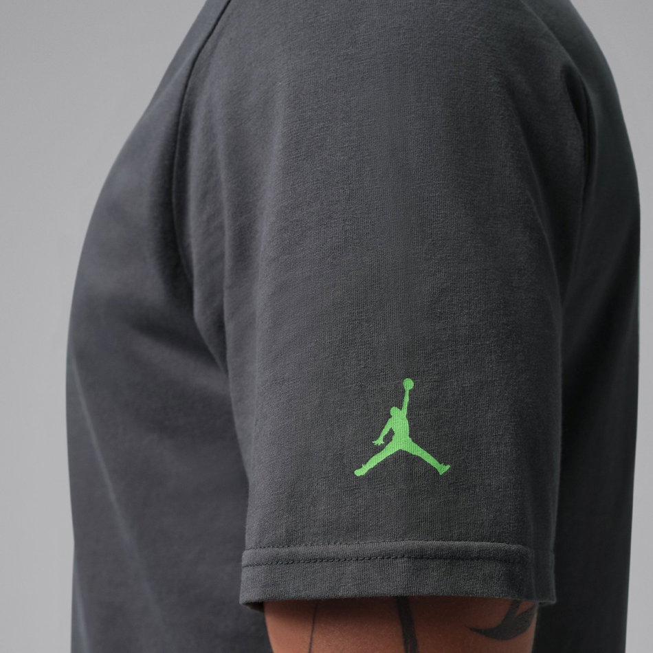 Jordan Luka Ss Crew Erkek Gri Tişört