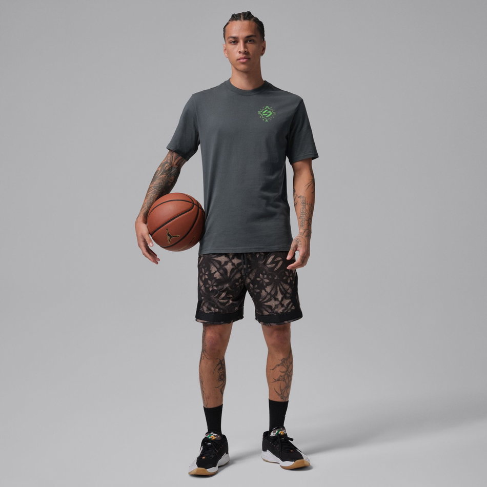 Jordan Luka Ss Crew Erkek Gri Tişört