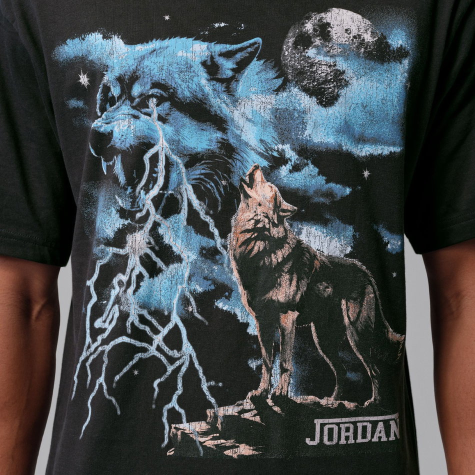 Jordan Nc Howl Gfx Ss Crew Erkek Tişört