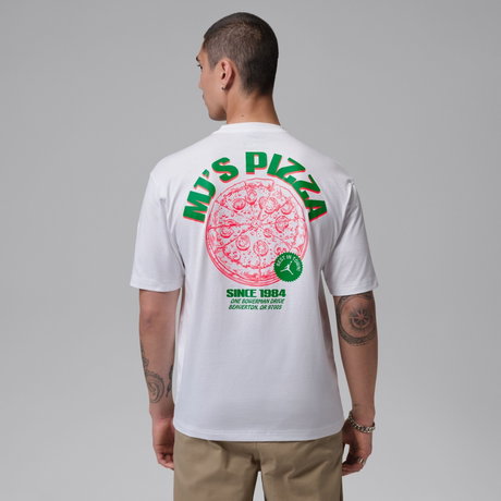 JORDAN - Jordan Pizza Gfx Ss Crew Erkek Beyaz Tişört