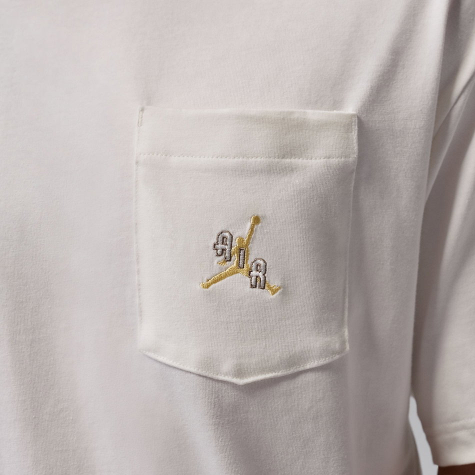 Jordan Pocket Ss Crew Erkek Bej Tişört