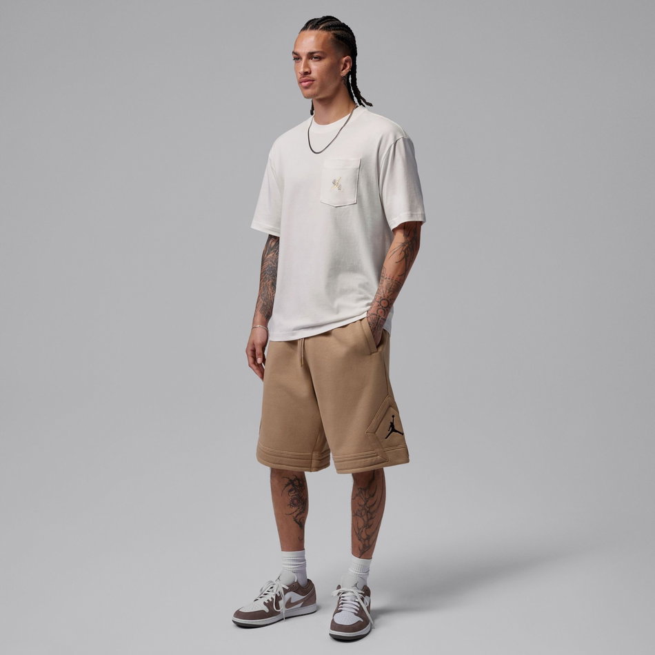 Jordan Pocket Ss Crew Erkek Bej Tişört
