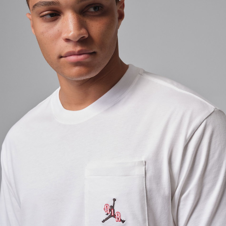Jordan Pocket Ss Crew Erkek Beyaz Tişört