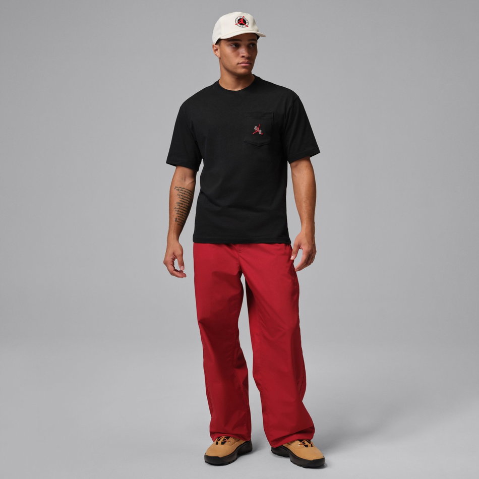 Jordan Pocket Ss Crew Erkek Siyah Tişört